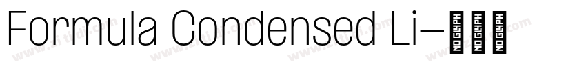 Formula Condensed Li字体转换